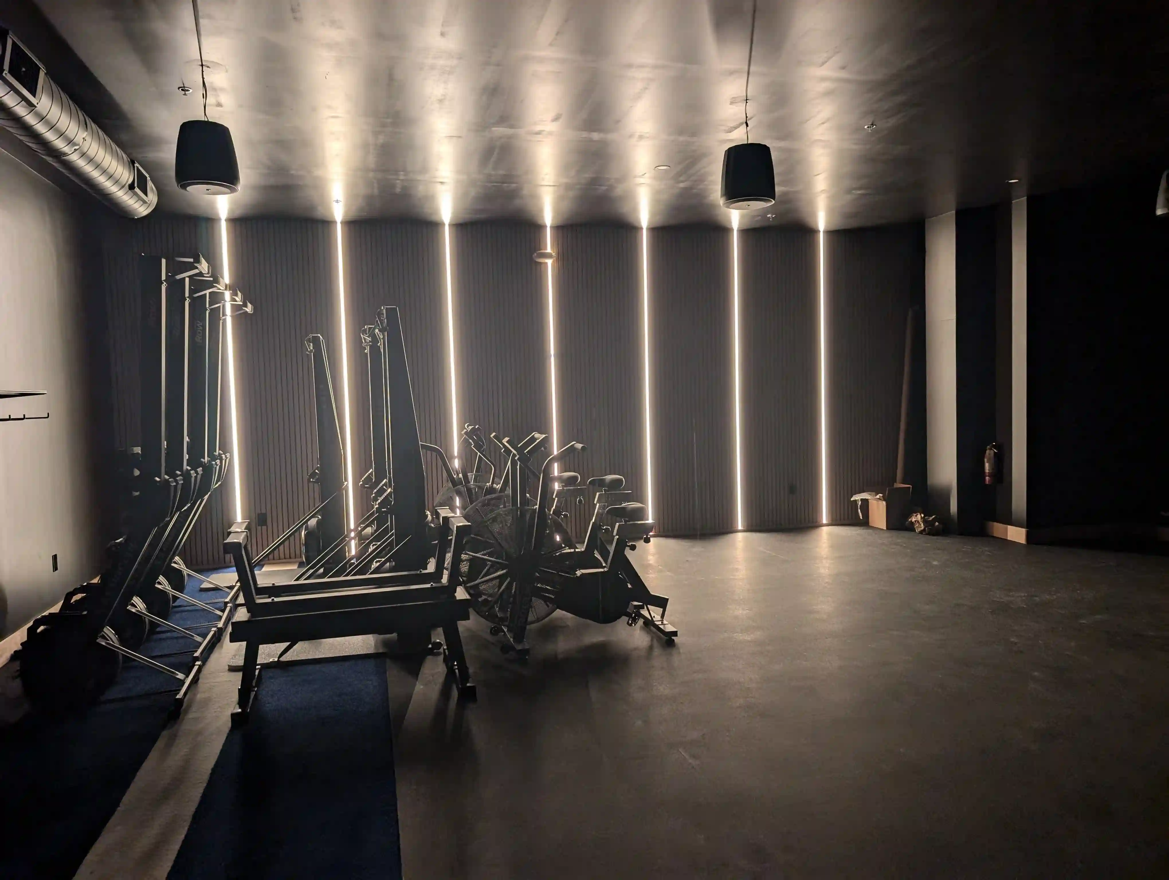 GYM lights installation