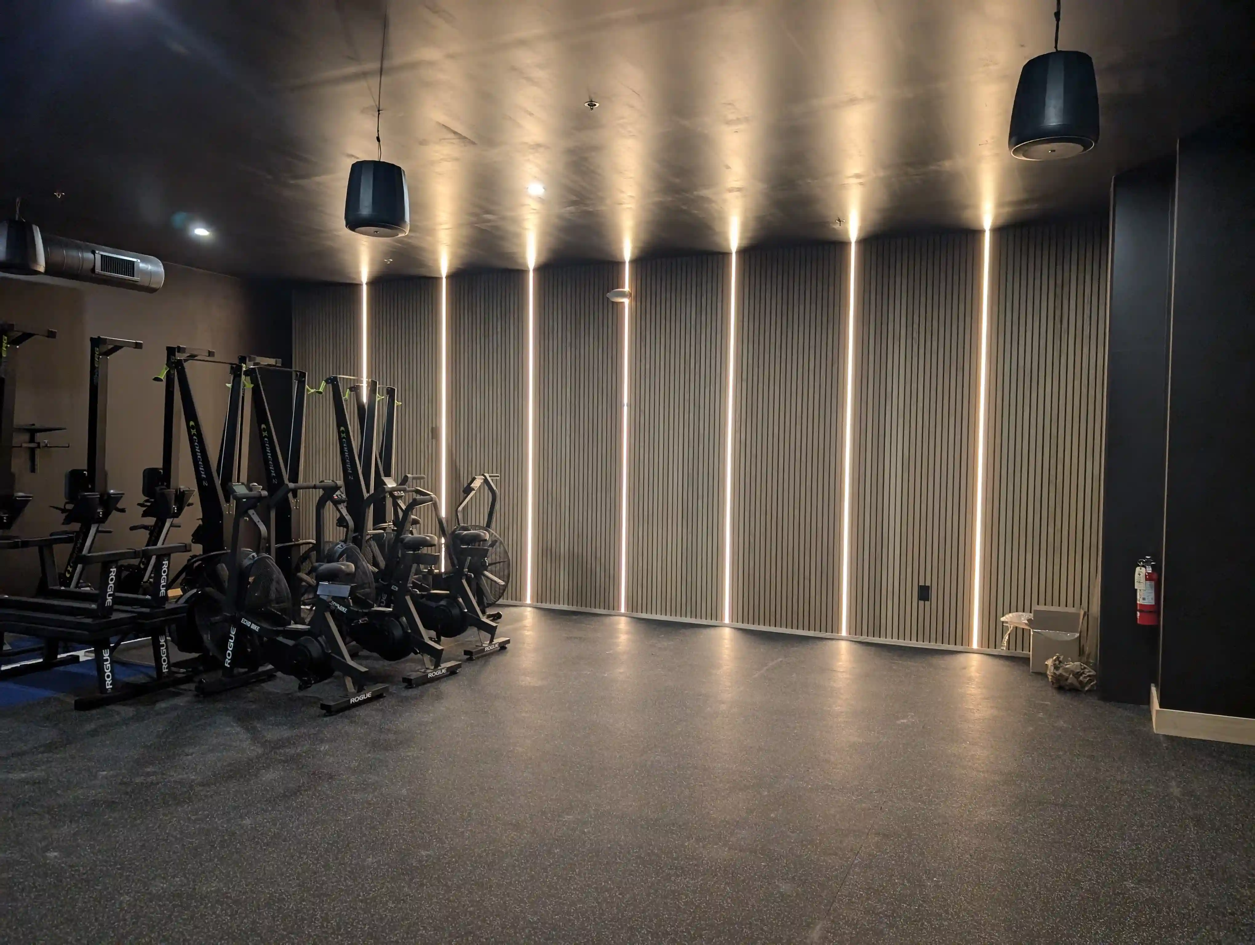 GYM lights installation
