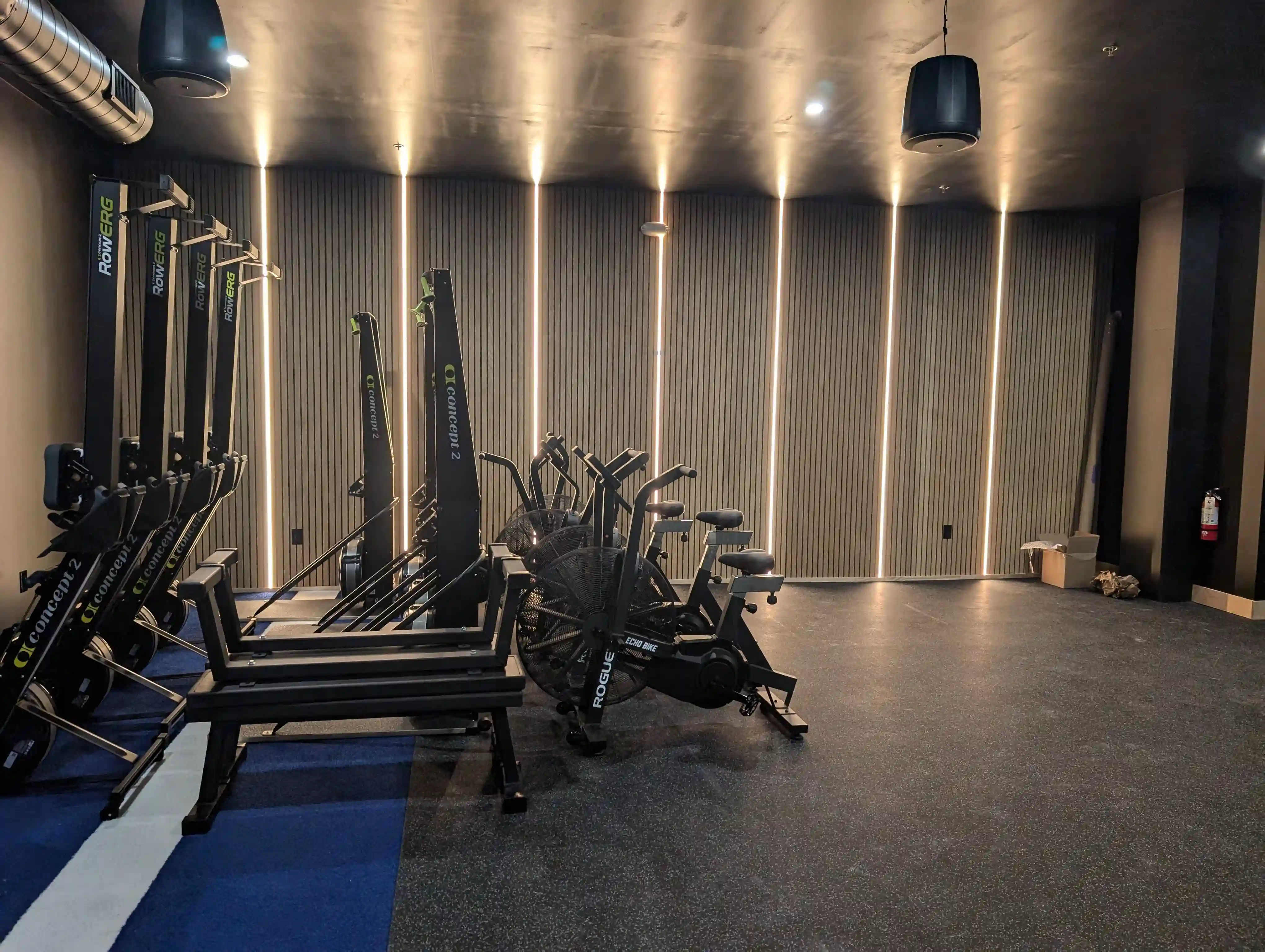 GYM lights installation